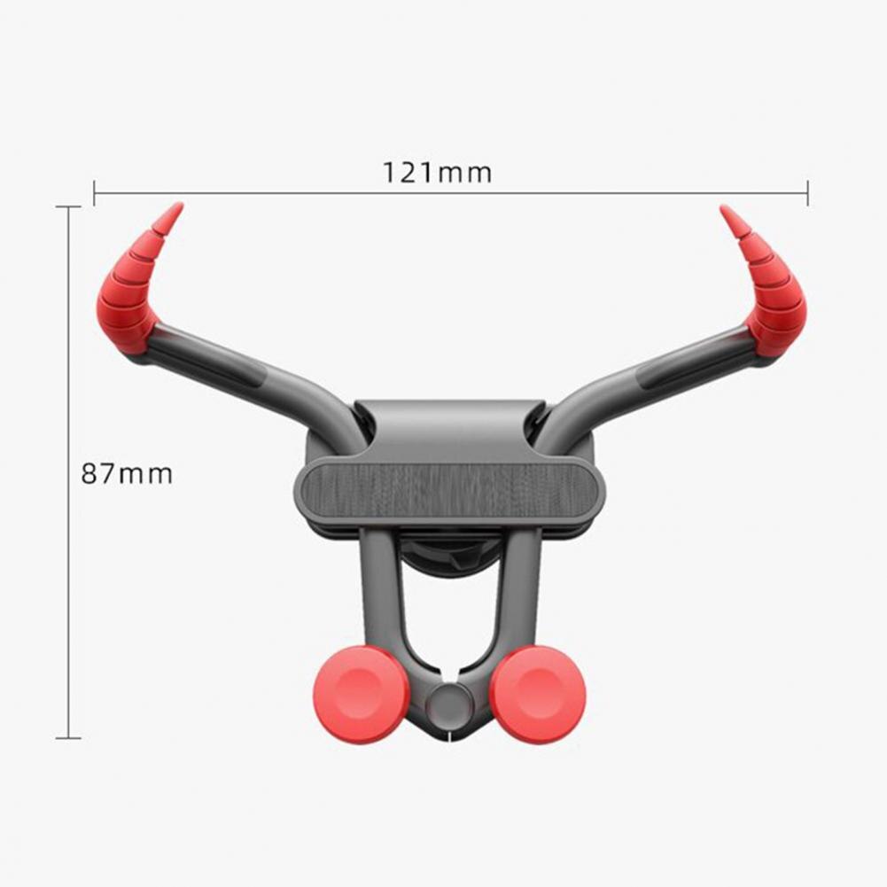 Car Phone Holder Durable No Magnetic Red Ox Year Mobile Phone Bracket for Car Air Outlet