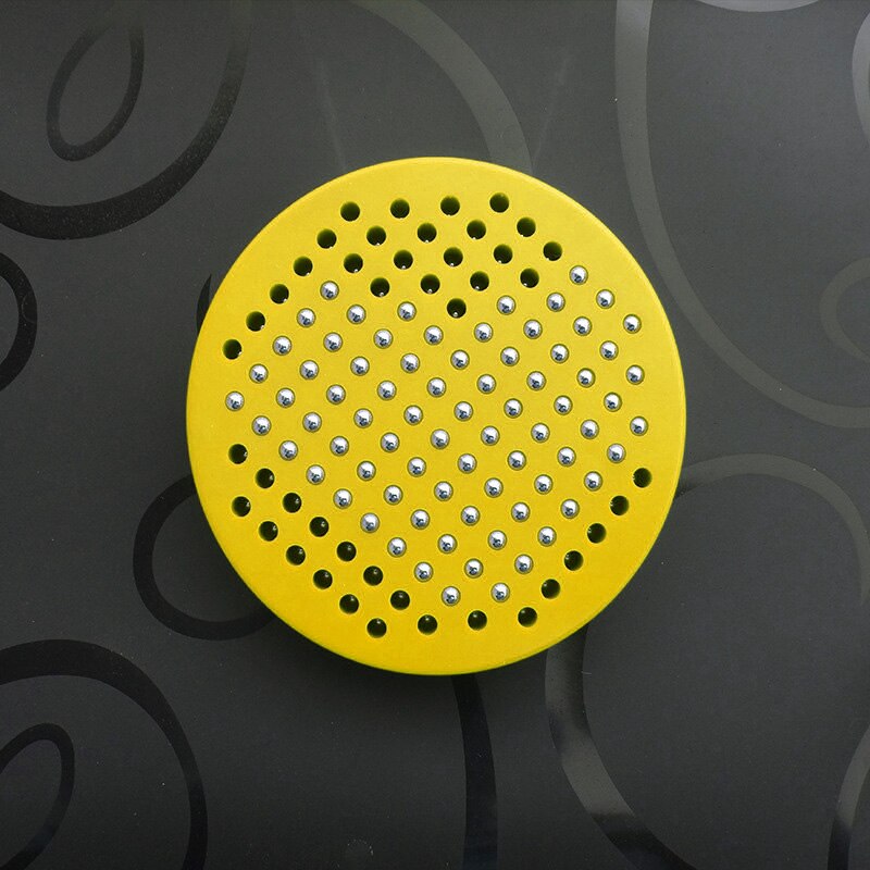 Home Decoration Crafts Magnetic Tablet Magnet Drawing Board Drawing Decorative Boards Kids: Yellow round