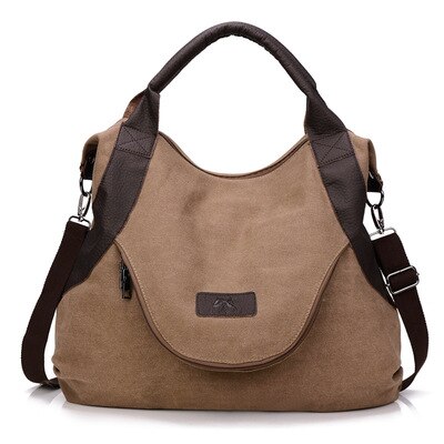 Cosimo Perla Canvas Tote Bag - Large Hobo Shoulder Bag for Women - Casual Everyday Shopping Purse