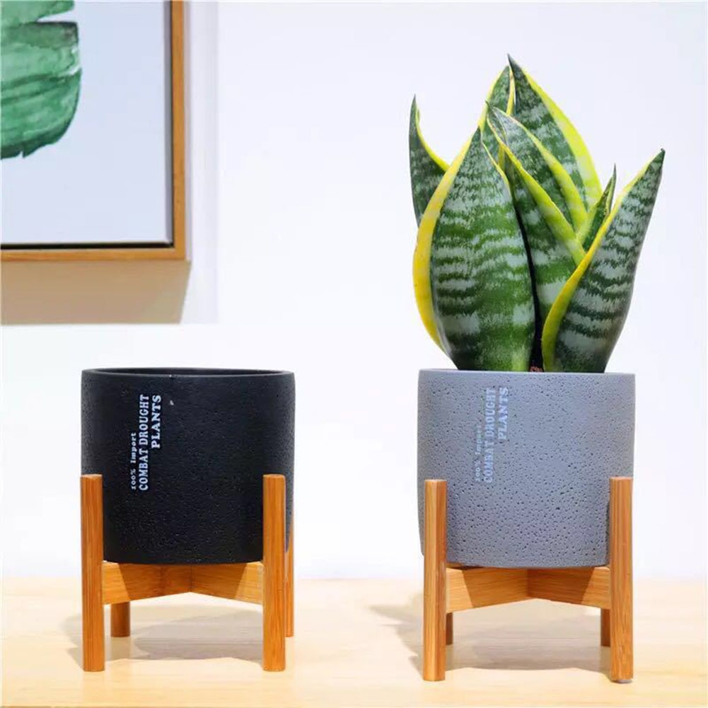 Magnetische Levitatie Air Bonsai Pot, Draaibare Mini Bloempot Plantenbakken, Levitatie Schorsing Drijvende Plant Potten, Houten Kantoor Plant Pot Home Decor Gift-Natuurlijk Hout 13.4x3cm (5x
