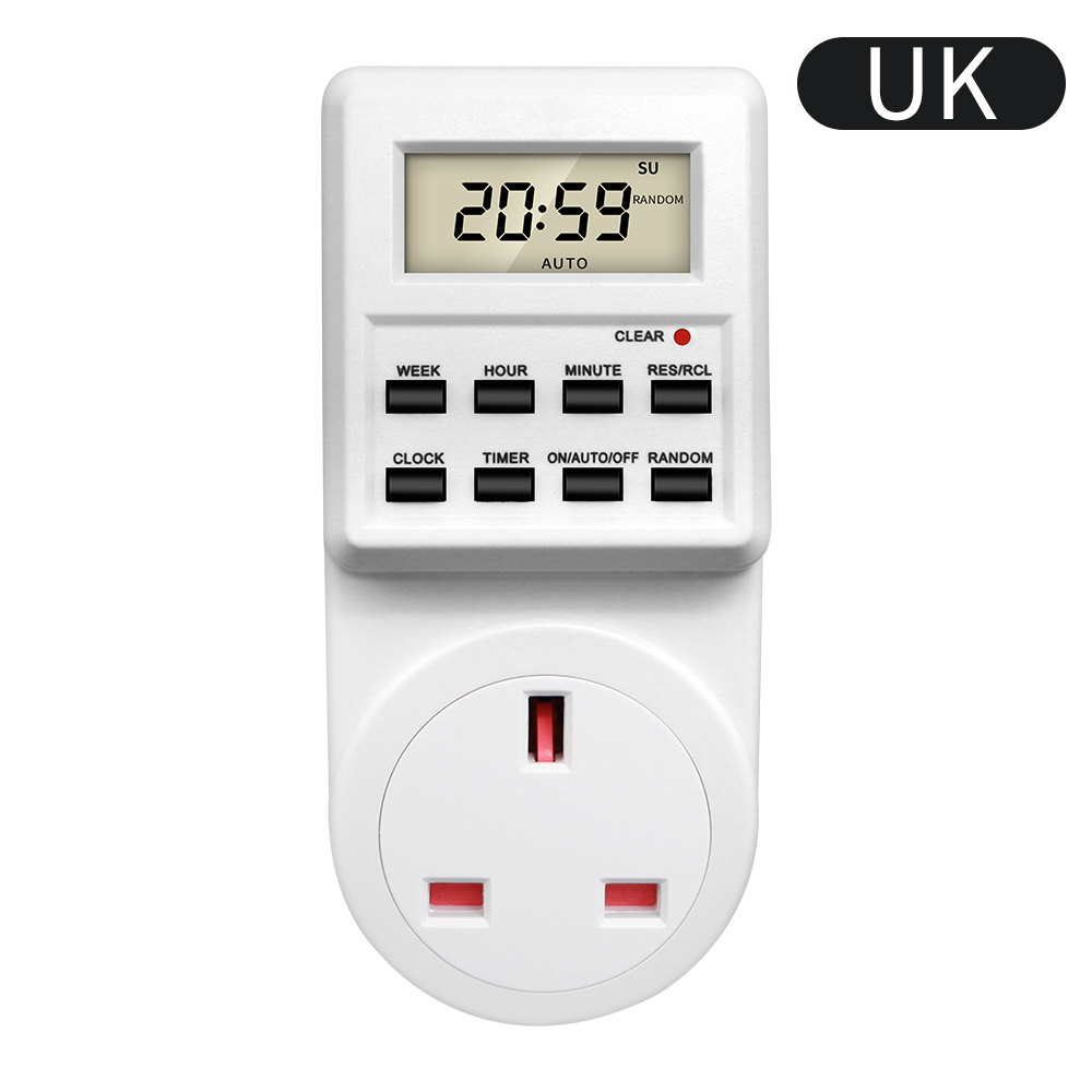 Elektronische Digitale Timer Schakelaar Socket 24 Uur Cyclische Keuken Timer Stopcontact Programmeerbare Timing Socket Eu Uk Au Us Br Fr Plug: Oranje