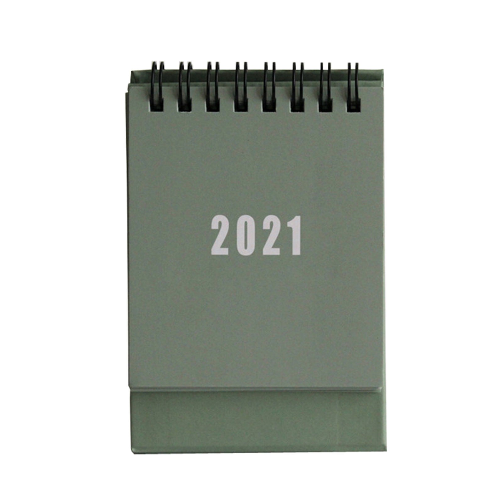 Mini Desk Calendar Desktop Ornaments Portable Work Note Calendar Year Plan Schedule Back To School: Green