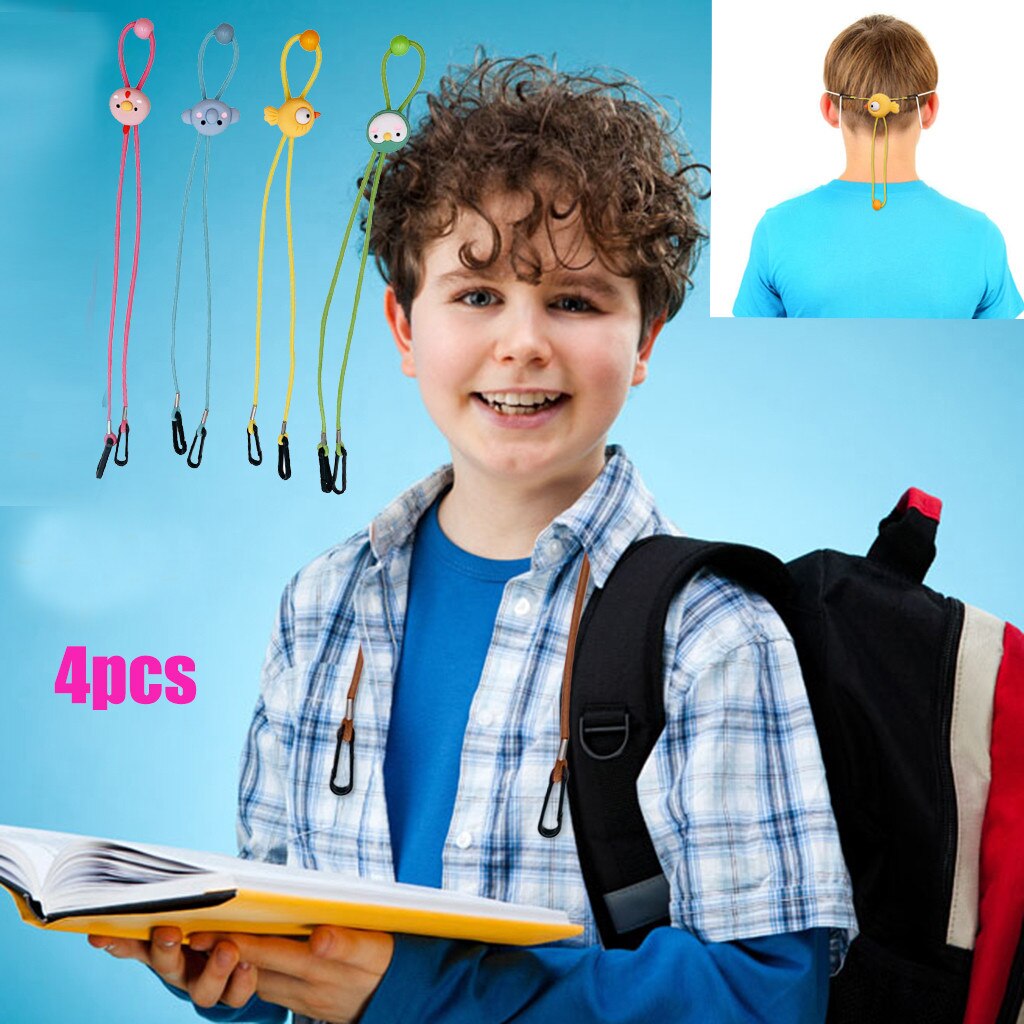 4pc Einstellbare Gesicht Maske Lanyard Handliche & bequem Sicherheit Maske Rest & ohr Halter Seil Tragbare Gesicht Maske Hängen auf Neck String Neue