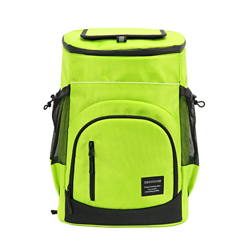 30l Kühlschrank tasche weicher großer isolierter Kühler Rucksack thermischer isothermer Kühlschrank Reisen Strand Eis Bier Rucksack: Schwarz