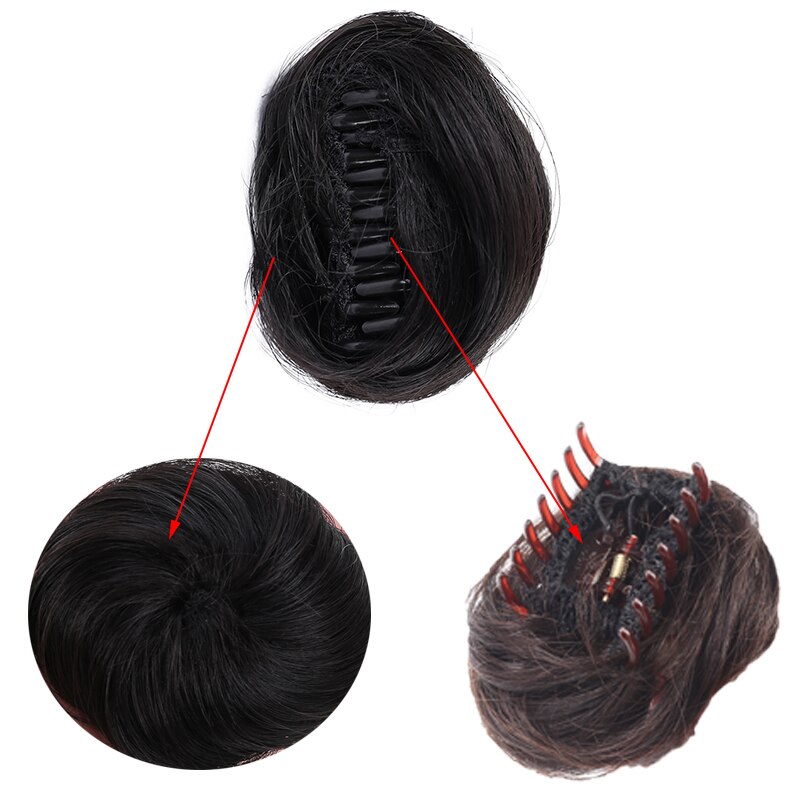 DIANQI synthétique petite pince cheveux Chignon Chignon femmes cheveux chouchou perruques pour femmes fille enfants bandes de cheveux