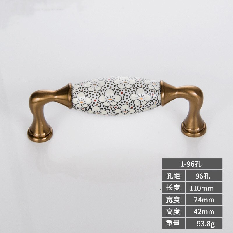 European White Ceramic Modern Knobs And Handles For Drawers Handl For Door Hardwar Recessed Knobs: 1-96 holes