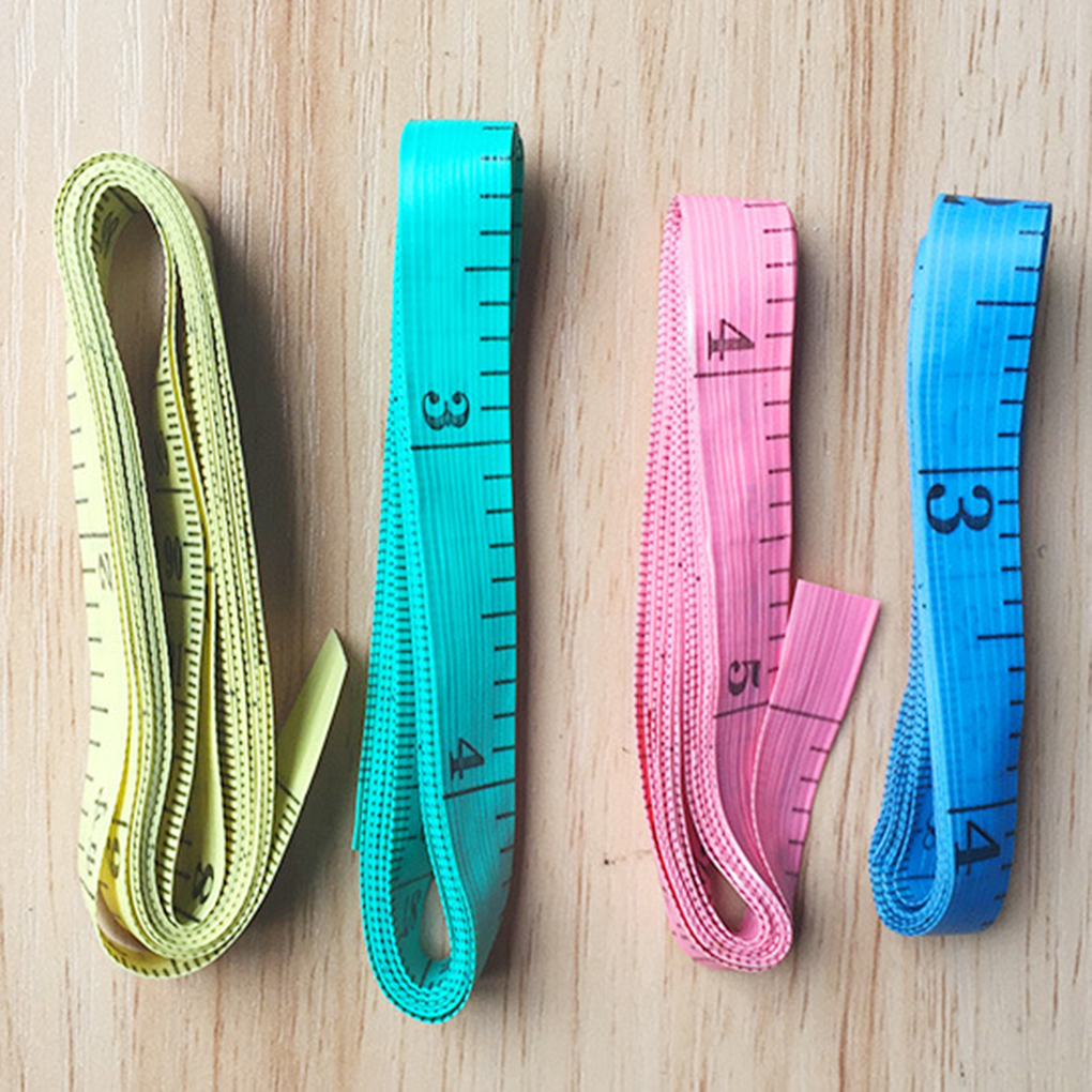 3pcs 1.5M Sewing Ruler Meter Sewing Measuring Tape Body Measuring Ruler Sewing Tailor Tape Measure Soft Random Color