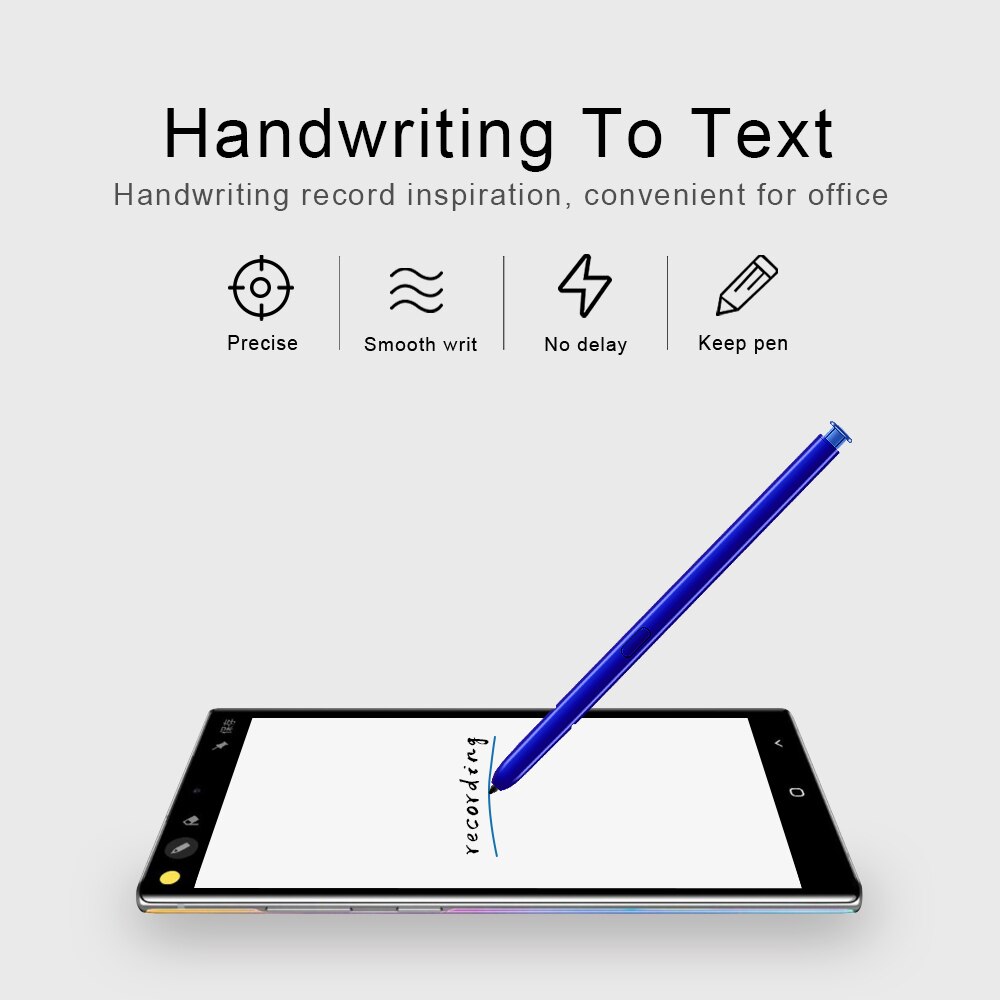 Lápiz óptico para Samsung Galaxy Note 10 / Note 10 + Plus, lápiz sensible para pantalla táctil con Bluetooth