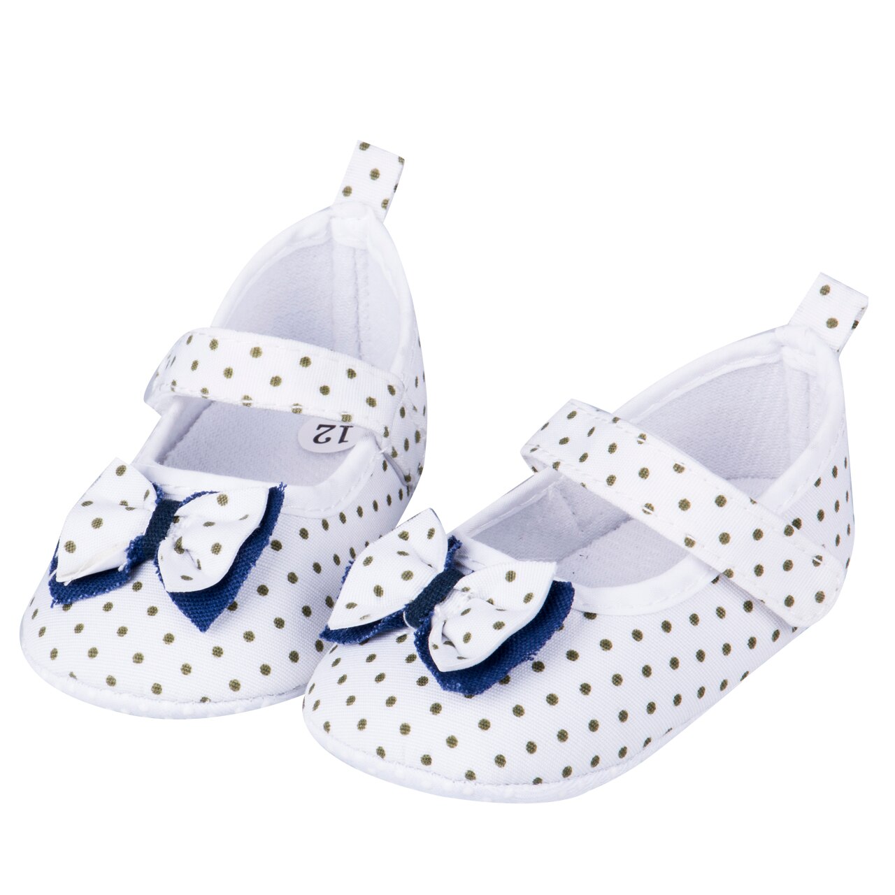 Eerste loopschoenen baby dot wandelen zachte zool meisjes prewalker 0-12m zool katoenen prinsessenschoenen gegarandeerd zachte schoenen