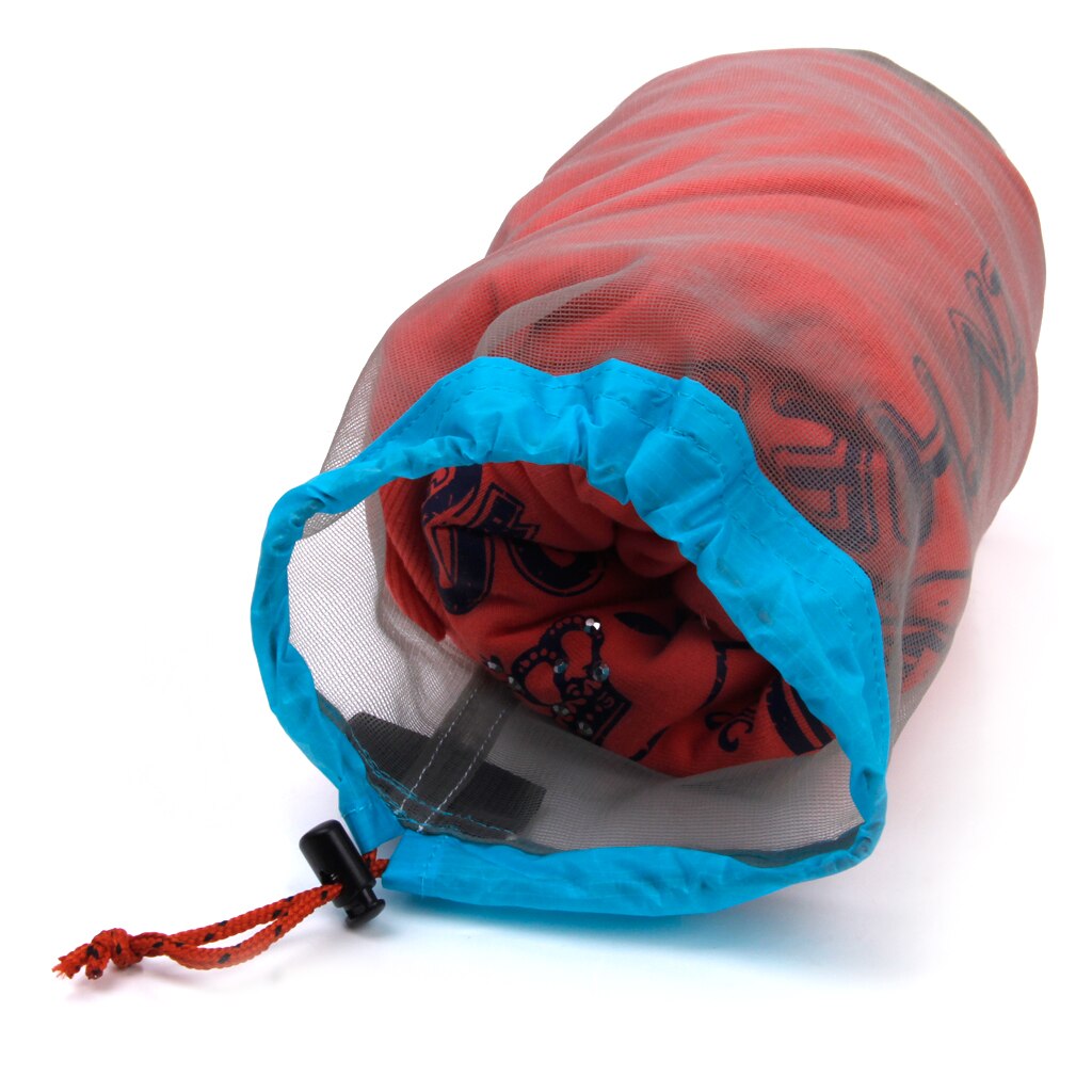 Ultra Stuff Sacks Nylon Mesh Drawstring Storage Bag for Travelling Hiking Set of 3size bag for Climbing Hiking Rope Storage