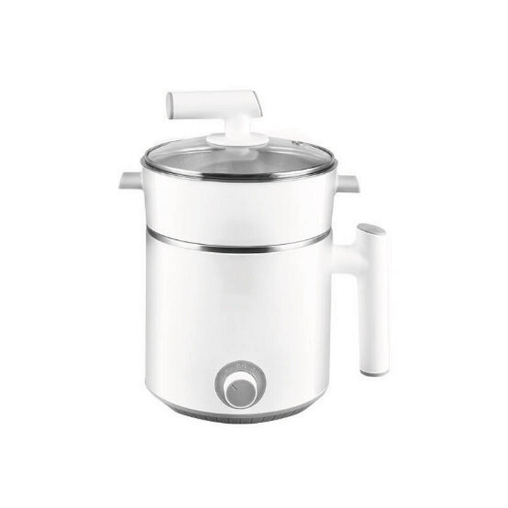 Mini olla multifunción de 1,2l para el hogar, para dormitorio, estudiante, olla humeante, para cocinar fideos, sartén de baja potencia: EU
