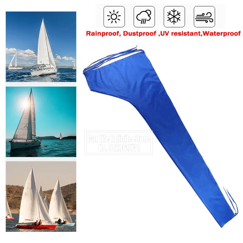 Waterdichte Mainsail Boom Cover Boot Cover 210D Anti Uv Zonnescherm Stofdicht Boom Zeil Cover 8-9ft 9-10ft 10-11ft 11-12ft 12-13ft
