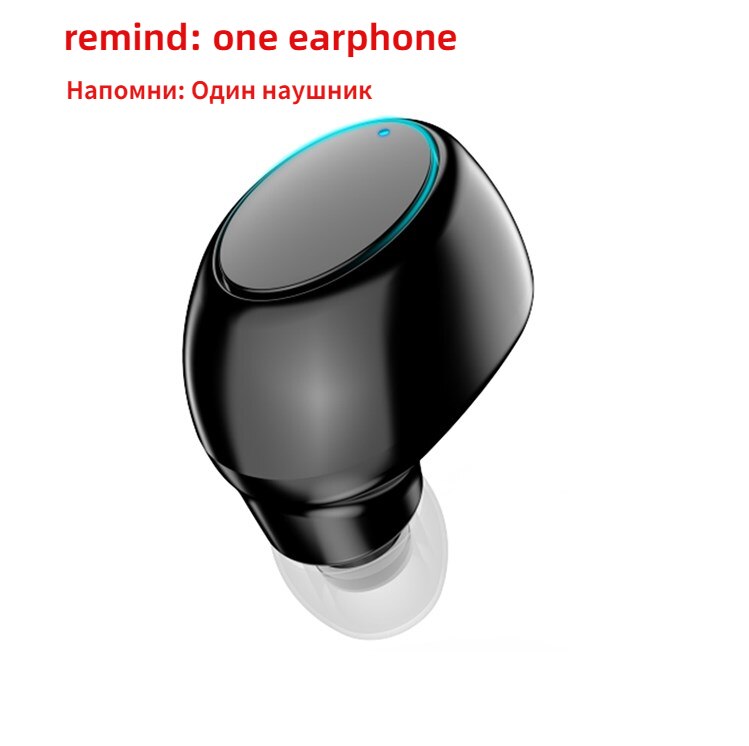 Mini Draadloze Bluetooth 5.0 Oortelefoon In Ear Sport Met Microfoon Handsfree Headset Oordopjes Voor Alle Telefoon Voor Samsung Huawei Oortelefoon: x6-black