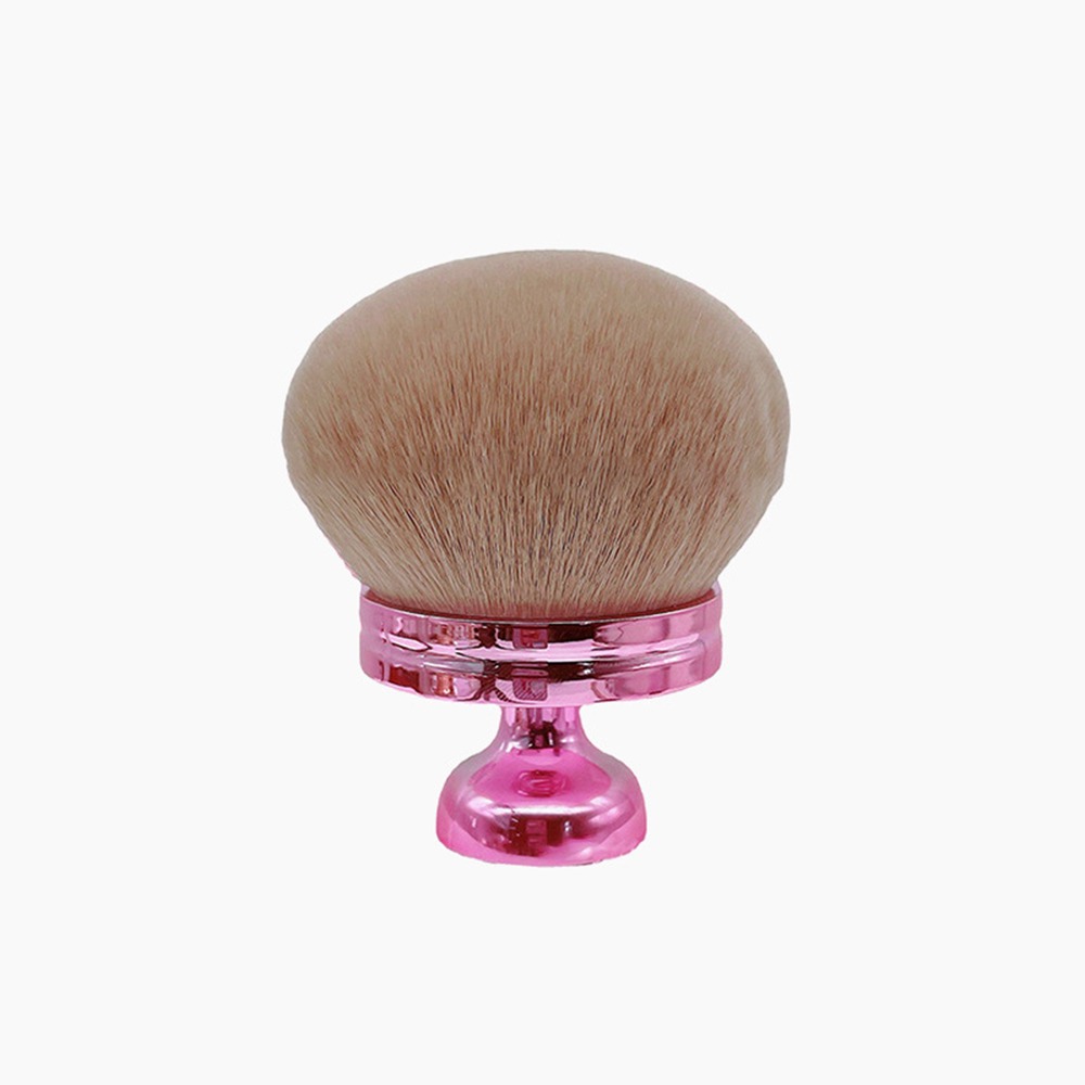 Pincel de maquiagem corporal extra grande, portátil, cabelo sintético macio, profissional, kabuki, 74mm, cabeça larga, base, bronzeadores: ROXO