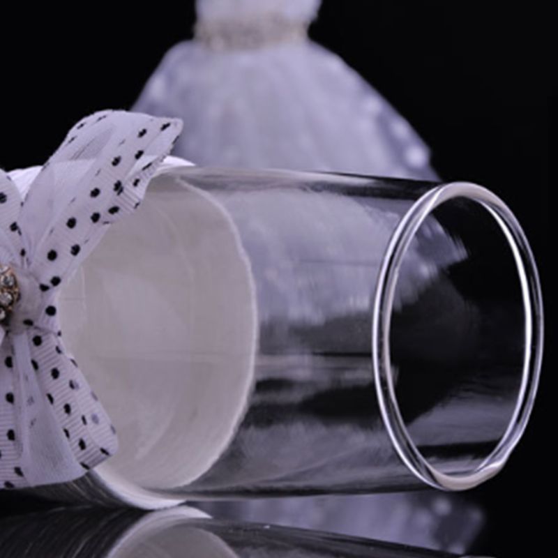 Wijnglazen voor trouwjurken - handgemaakte champagneglazen voor bruid en bruidegom, champagneglas voor bruid en bruidegom (set van  of 2))