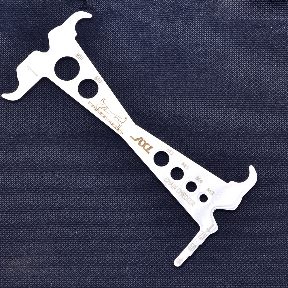 Herramienta de reparación de indicador de desgaste de cadena de bicicleta, medidor de cadenas de carretera de montaña, Regla de medición, accesorios de repuesto para bicicleta: Negro