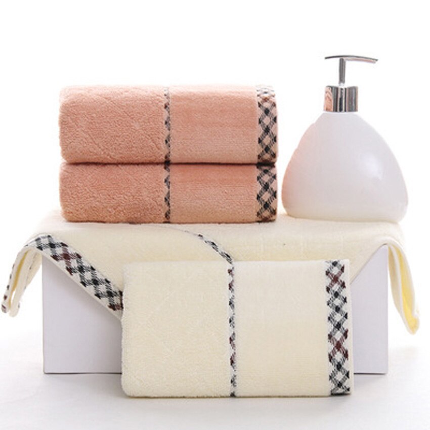 Soft Spa Bad Hand Katoenen Handdoek Thuis Strand Voor Kinderen Volwassenen Seaside Gezicht Twill Jacquard Streep Dikke Handdoek Set Niet vervagen handtuch