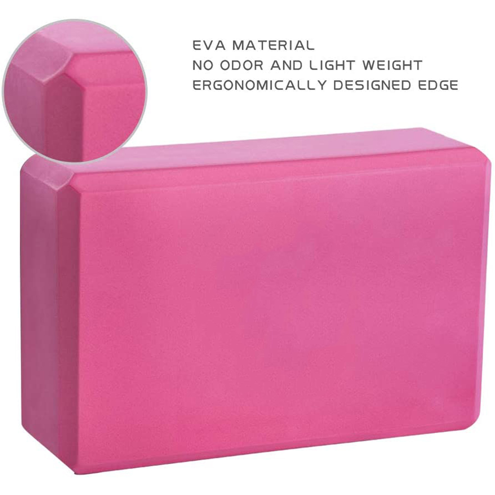 1 paar yogablöcke aus eva-schaumstoff, 3 x 6 x 9 cm, bequem, weich, rutschfest für übungen, pilates und fitness  zj55