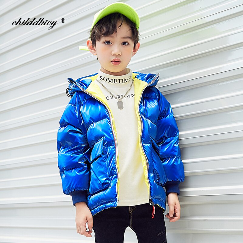 Jungen Winter Mantel freundlicher Mantel für mädchen dicke winddicht warme oberbekleidung freundlicher kleidung mädchen unten jacke 2-10 jahre: Blau / 3T
