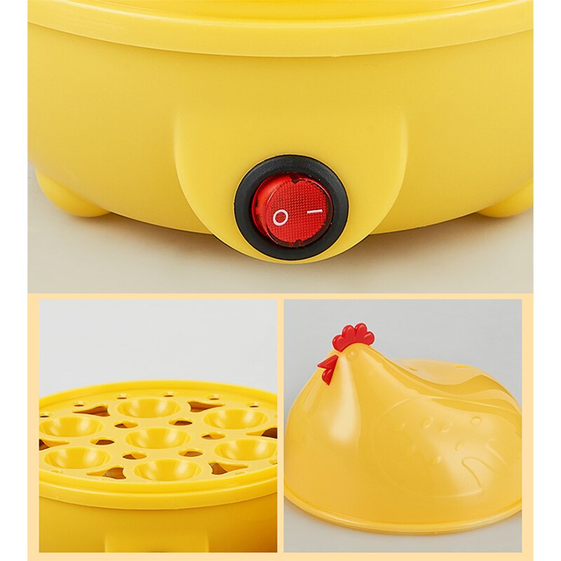 7-Capacity Egg Cooker Egg Boiler Electric Hard Boiled Egg Maker with Auto Shut Off Noise-Free Steamer Automatic Shut Off