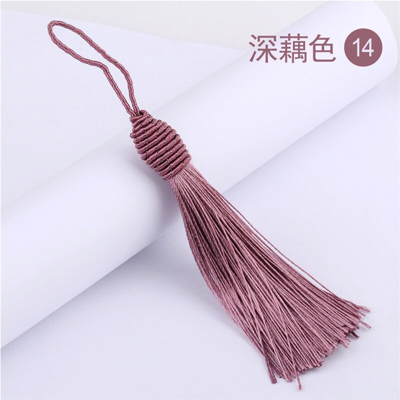 15cm Silk Tassel Fringe Sewing Bang Tassel Trim Key Tassels for Silk Tassels DIY Embellishment Curtain Accessories Parts: color 14