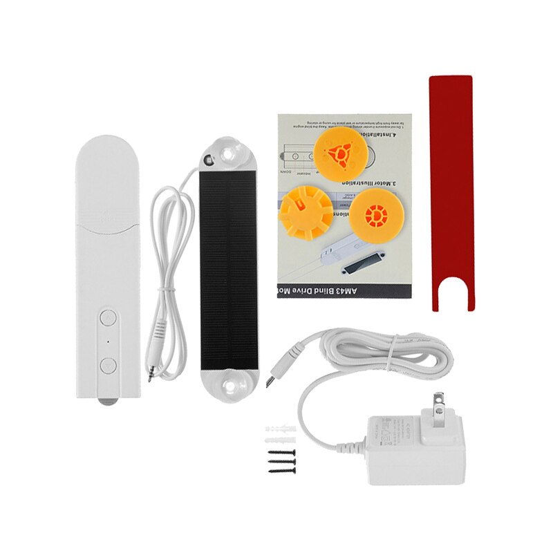 DIY Smart Motorized Chain Roller Blinds Shade Shutter Drive Motor Powered By Solar Panel And Charger Bluetooth APP Control