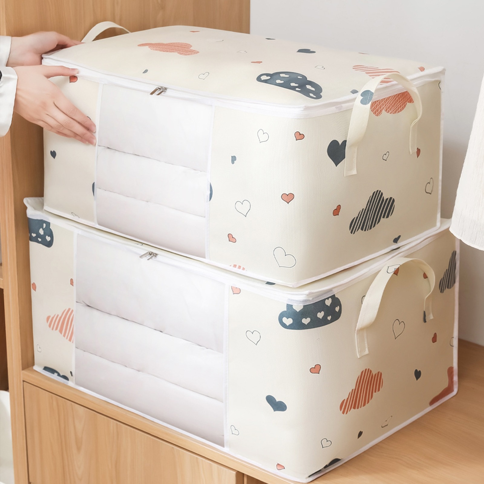 Quilt Luggage Organizer Wardrobe Organizer Waterproof Clothes Storage Bag Closet Organizer Suitcase Organizer Home Accessories