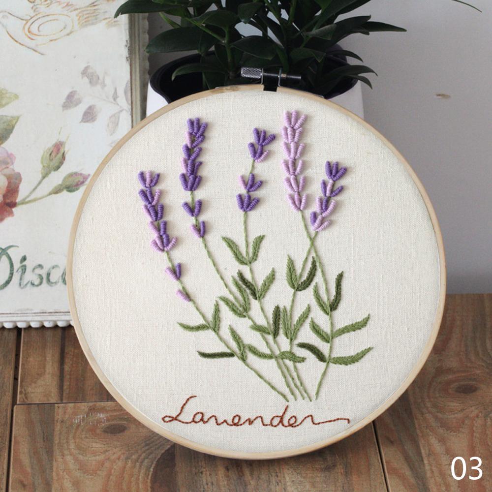 Circle Embroidery Kits ,Embroidery Set,Needlework Embroidery, Cross Stitch kits, Embroidery for Beginner, DIY Art Sewing Craft: 03