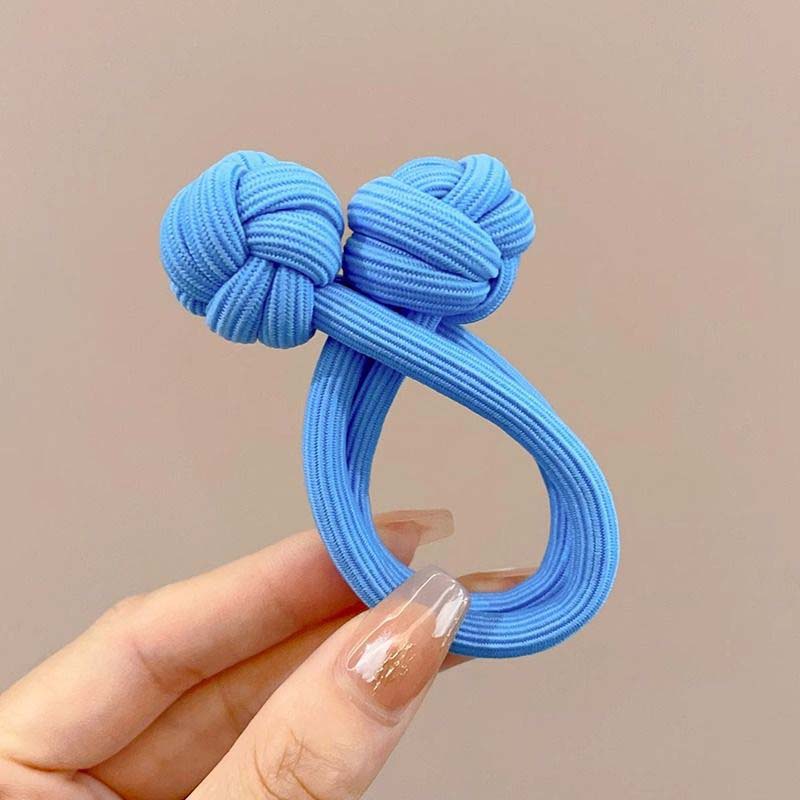 Bandas de goma para coleta alta para mujer, banda para el cabello, cuerda elástica para la cabeza, Scrunchies coreanos, lazos para el cabello anudados, accesorios para el cabello: Lavanda