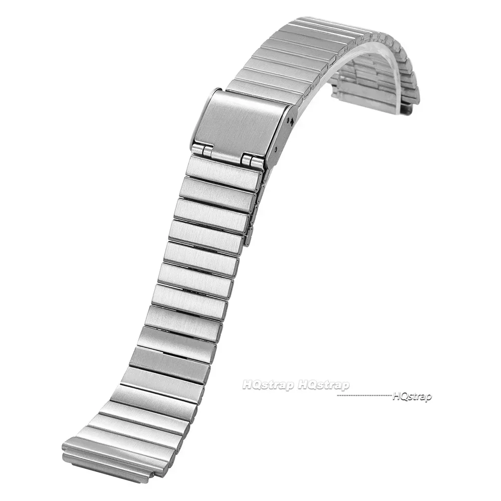 18 mm Edelstahlarmband für Casio F84 F105/108/A158/168 AE1200/1300 SGW400 F91W Vintage Metallarmband Hochwertiges Armband: SMOKEY MAUVE / 18mm