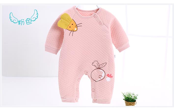 Combinaison chaude bébé en automne et winte: Rose / Nouveau-né