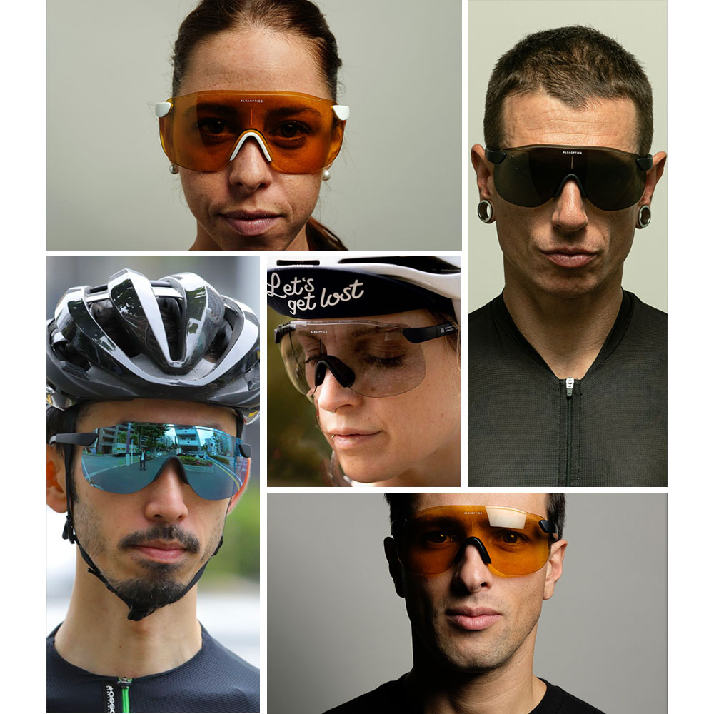 Alba optics fietszonnebril met fotochromatische accenten, heren  uv400 sportbrillen, fietsbrillen, dames mountainbikebrillen