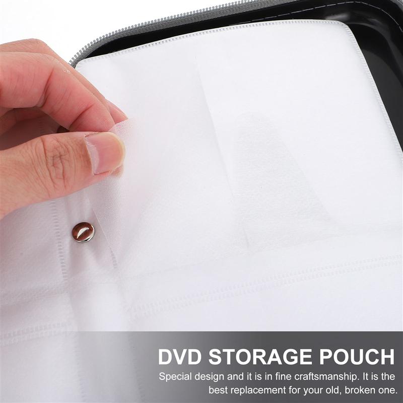 Disc Case Large Capacity Practical Useful Disc Storage Case Organizer Zipper Case for Home Automotive