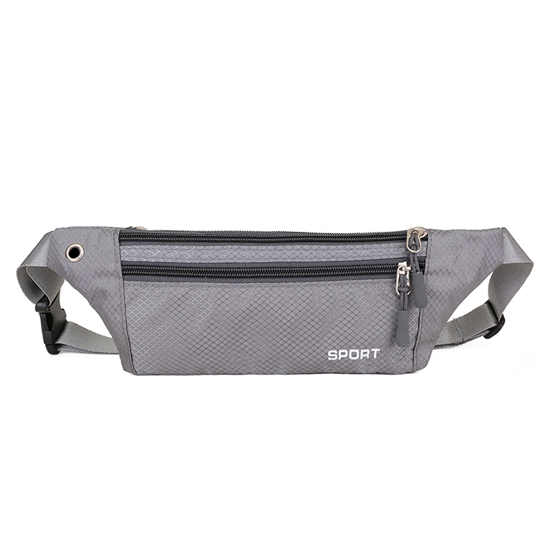 AIREEBAY Mini Fanny Pack For Women Portable Colorful Waist pack Travel Multifunctional Waterproof Phone Belt Bag: Gray