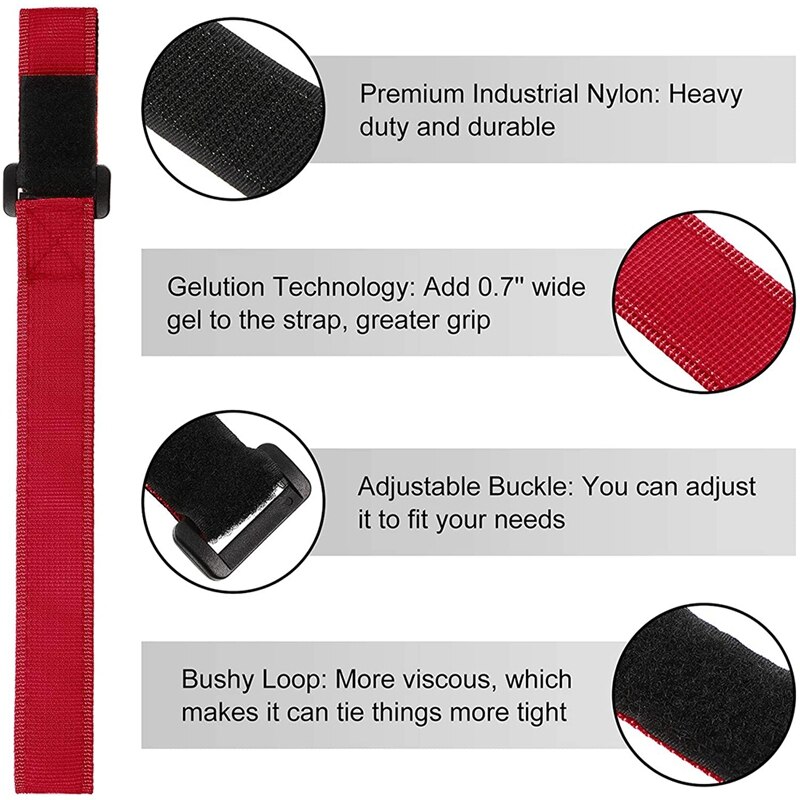 4Pcs Adjustable Bike Rack Strap Replacement Bicycle Wheel Stabilizer Straps for Bike Rack Accessories