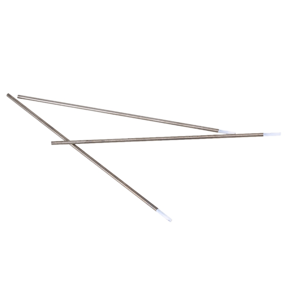 Electrodo de tungsteno de soldadura TIG blanca WZ8, 0.8% circoniado, 3,0x175mm, 10 Uds.