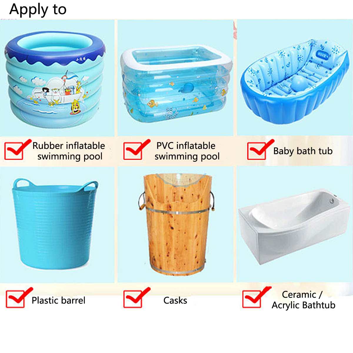 3000W 220V Floating Electric Heater Boiler Water Heating Element Portable Immersion Suspension Bathroom Swimming Pool