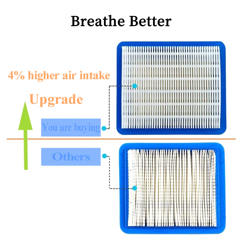 Filtro de aire para cortadora de césped, 5 uds., para Briggs Stratton 491588 399959 491588 Elemento filtrante para desbrozadora de cortacésped S