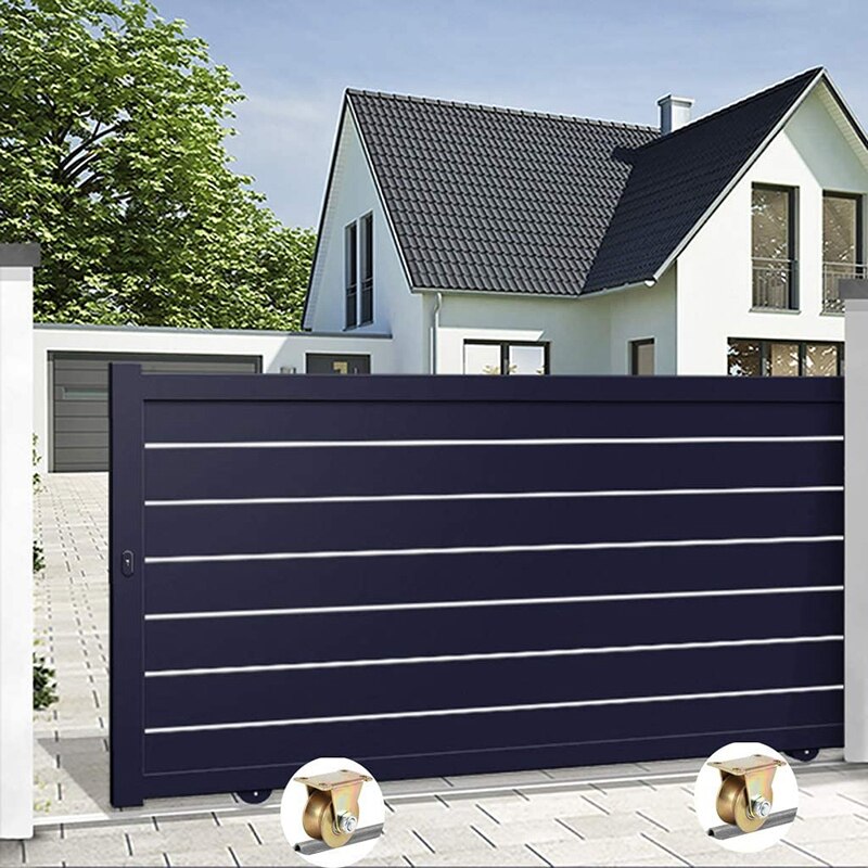 Meubelwielen zwenkwielen 2 inch M10 x 15 mm met nylon schacht schroefdraad zwenkwielen set van 4, zwart