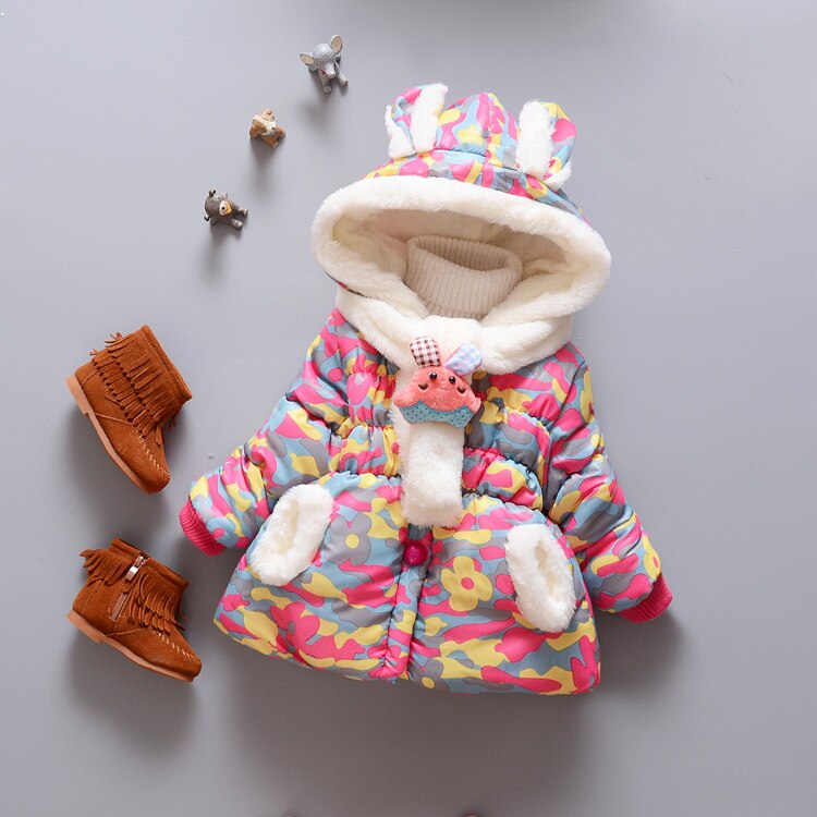 Kinderkleding Warme Winter Herfst Bovenkleding Baby Meisje Kleding Jas Voor Meisjes Jas Kids Kleding Hoodies 1 2 3 4 jaar: Red / 4T