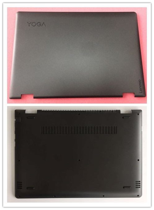 Original laptop lenovo yoga 510 14 yoga 510-14 isk lcd bagdæksel bunddæksel sort hvid 5 s 50 l 45665: Sort annonce