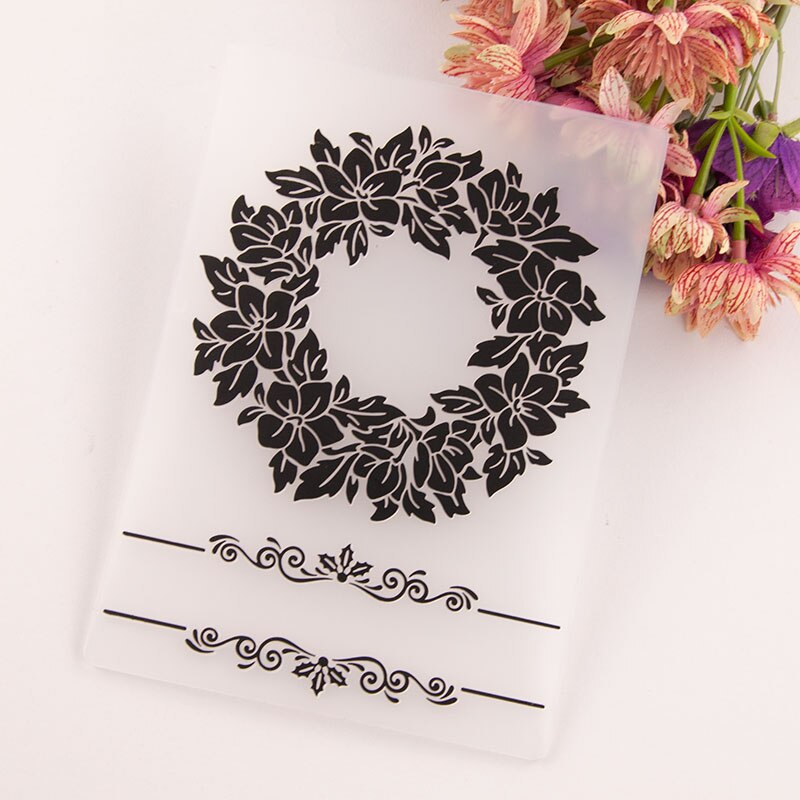 19 Plastic Embossing Map Voor Scrapbooking Diy Fotoalbum Kaart 5 "X 7": EM176