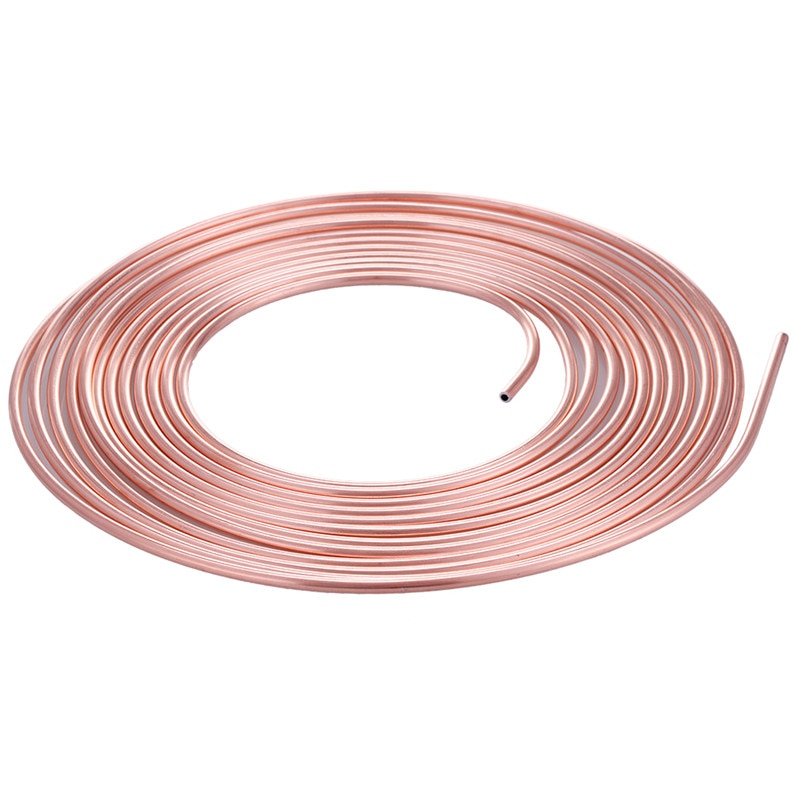 25 Ft.Roll Spoel Van 3/16 "Od Koper Nikkel Remleiding Anti-Roest Corrosiebestendig Tubing Kit Fittings #295482