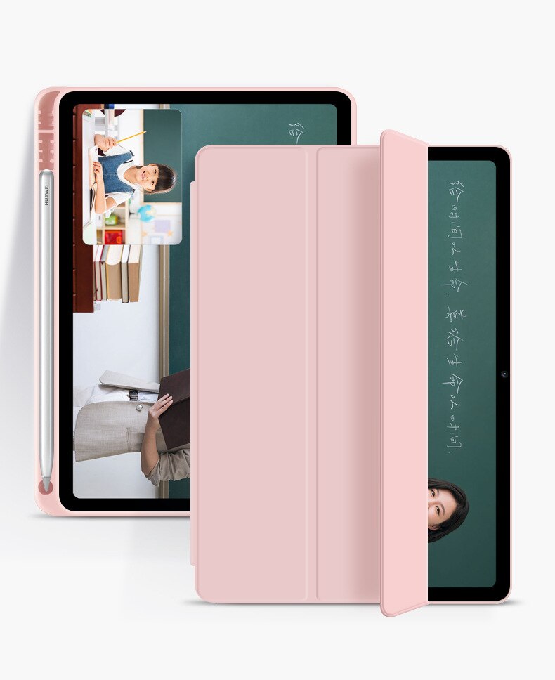 Hoesje voor tablet huawei matepad pro 10.8 5g pu lederen siliconen opvouwbare hoes voor huawei matepad pro 10.8 5g originele hoes