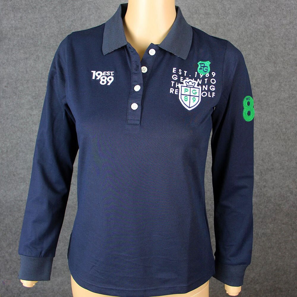 Golf Kleding Pg Dames Herfst Lange Mouwen Golf T-shirt Comfortabel En Ademend Golf T-shirt: Blauw / 2