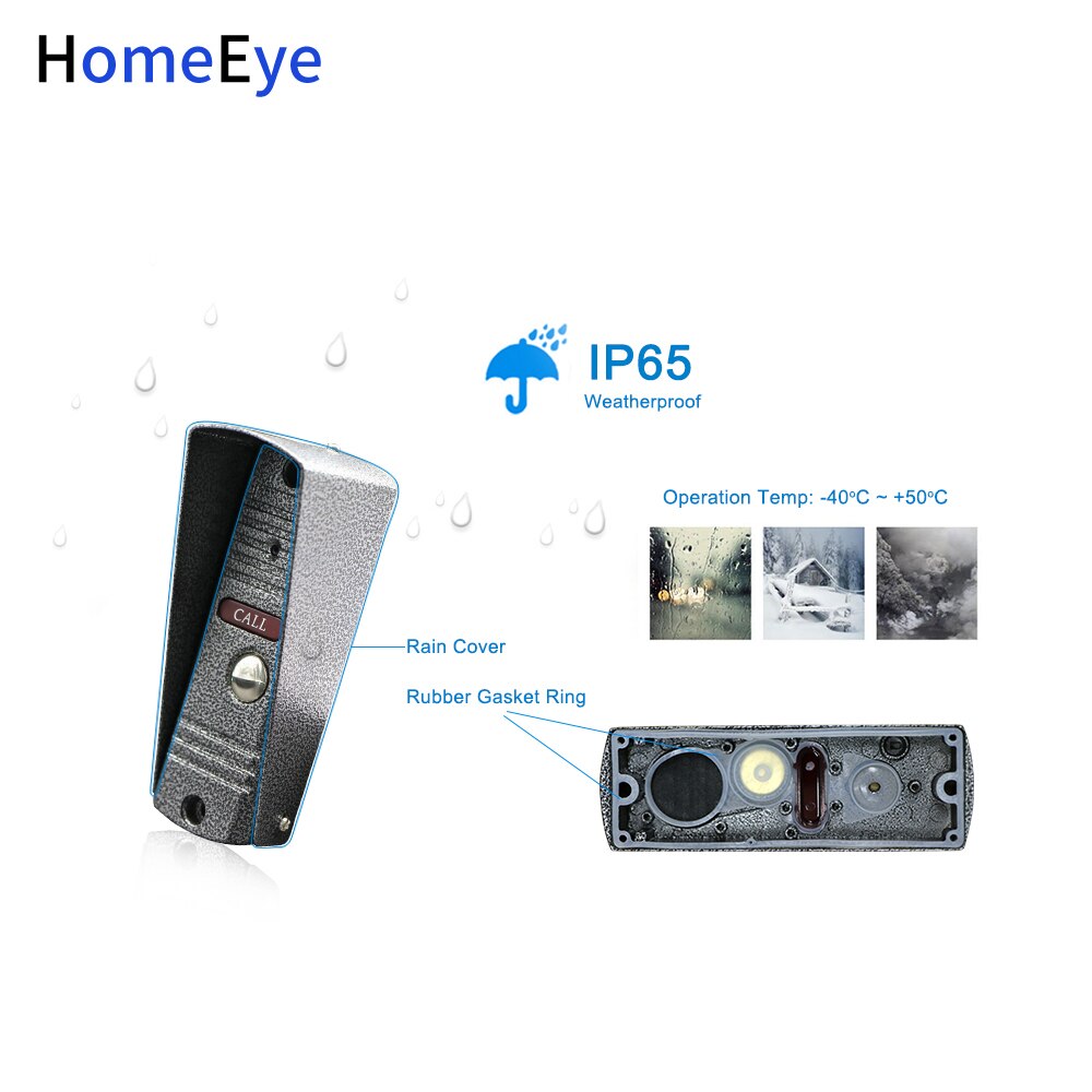 Porttelefon intercom utomhus samtalsknapp samtalsp... – Grandado