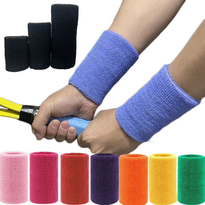 Towel Sports Wristbands Tennis Sweat Bands Wrist Guard For Basketball Volleyball padel Fitness Sweatbands Wrist Wrap 1/2/10 pcs
