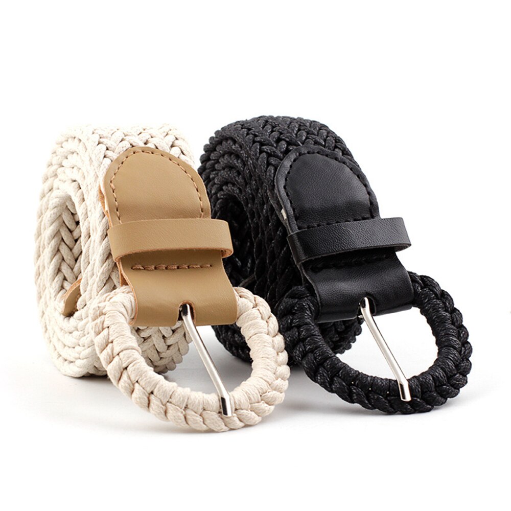 Geweven Vrouwen Riem Gevlochten Riem Voor Vrouwen Kaki Casual Bohemian Stijl Henneptouw Wax Vlas Linnen Riem 109Cm