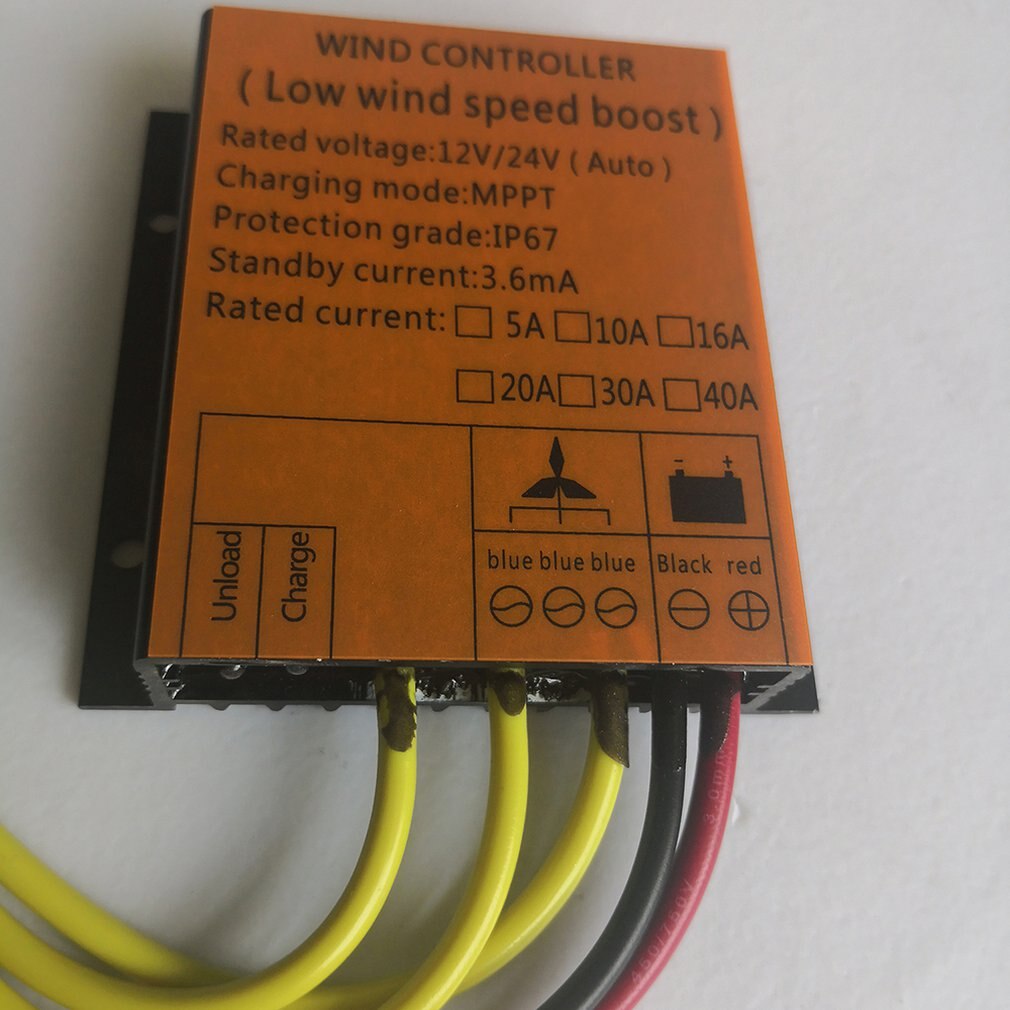 400W Wind Turbine Controller 12V24V Waterproof Mppt Rectifier Brake Charging Rectifier Bridge Sliver