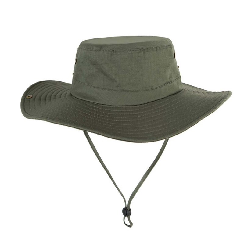 Cappello da Sole - Cotone Leggero Pieghevole Traspirante - Laccio Regolabile - Donna Spiaggia Pesca Escursionismo: 01